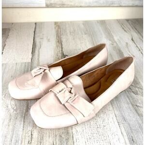 Børn Womens 11 Light Pink Carrine Bow Leather Slip-On Loafers NEW